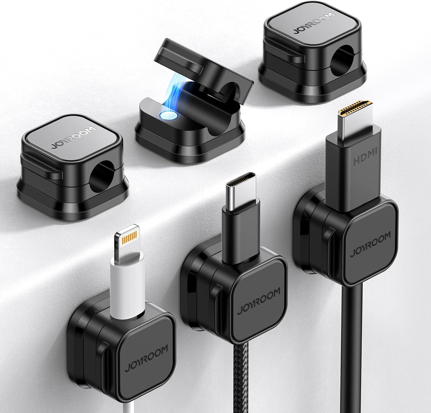 Joyroom Magnetic Cable Clips Smooth Adjustable