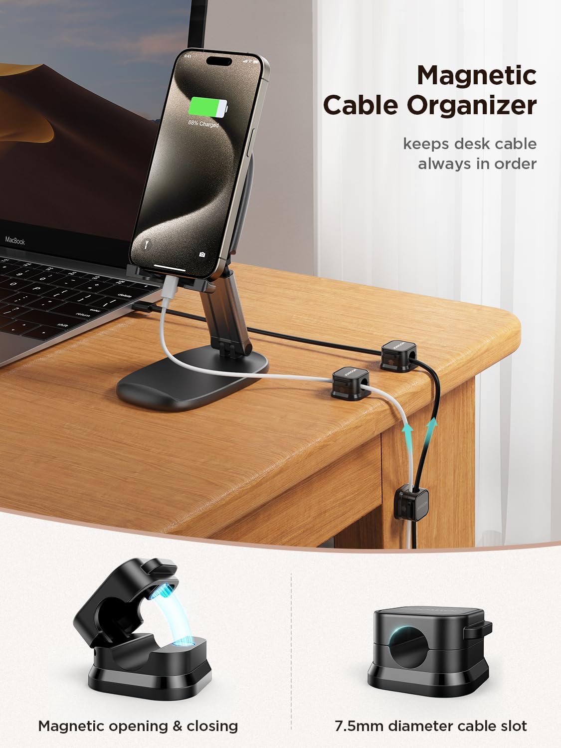 magnetic cable hooks